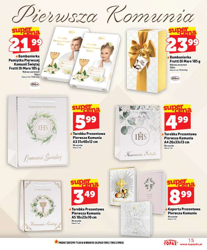 TOPAZ - gazetka promocyjna Nowa gazetka od czwartku, 14.05 od czwartku 14.05 do środy 20.05 - strona 15