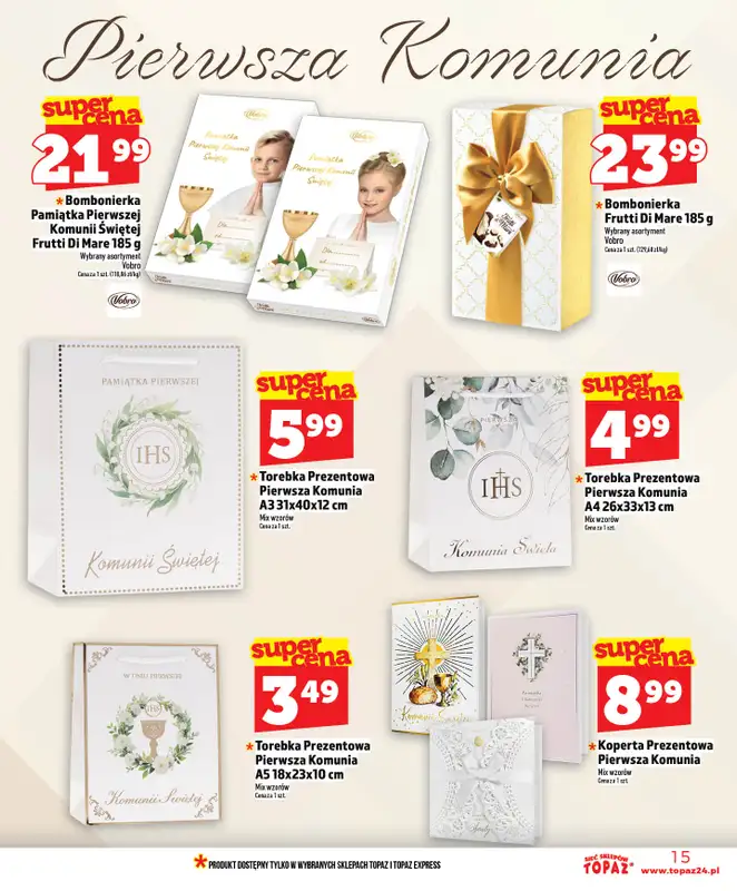 TOPAZ - gazetka promocyjna Nowa gazetka od czwartku, 14.05 od czwartku 14.05 do środy 20.05 - strona 15