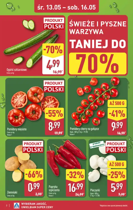 Aldi - gazetka promocyjna Warszawa, ul. Karolkowa 30/10: WIELKIE OTWARCIE już w ŚRODĘ: 13.05! od środy 13.05 do soboty 16.05 - strona 2