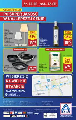Aldi - gazetka promocyjna Warszawa, ul. Karolkowa 30/10: WIELKIE OTWARCIE już w ŚRODĘ: 13.05! od środy 13.05 do soboty 16.05 - strona 32