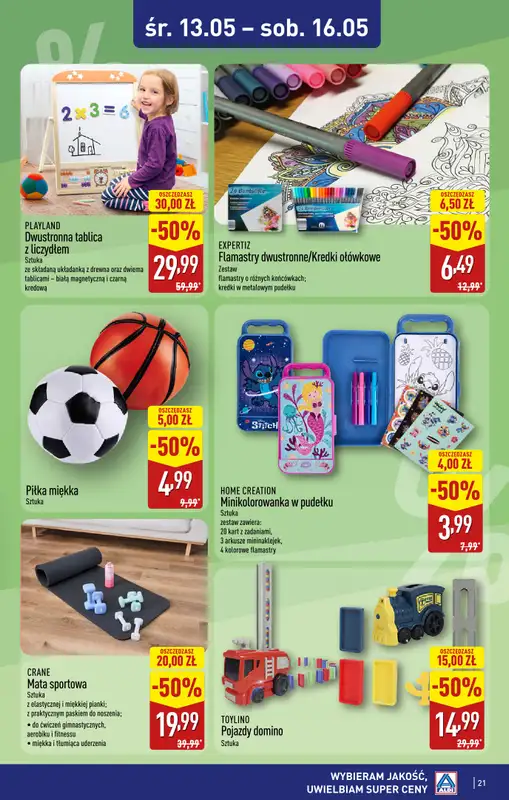 Aldi - gazetka promocyjna Warszawa, ul. Karolkowa 30/10: WIELKIE OTWARCIE już w ŚRODĘ: 13.05! od środy 13.05 do soboty 16.05 - strona 21