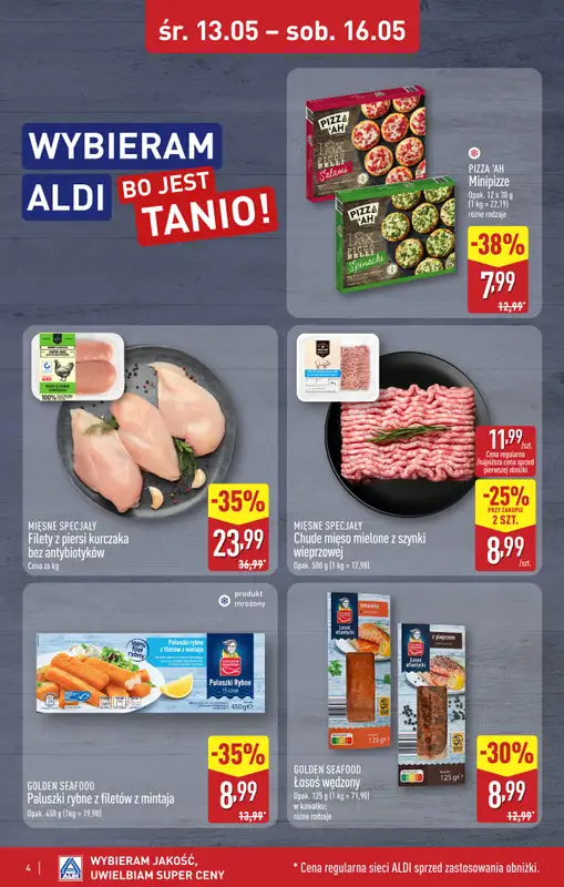 Aldi - gazetka promocyjna Warszawa, ul. Karolkowa 30/10: WIELKIE OTWARCIE już w ŚRODĘ: 13.05! od środy 13.05 do soboty 16.05 - strona 4