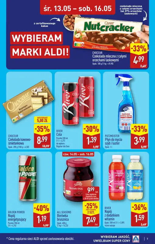 Aldi - gazetka promocyjna Warszawa, ul. Karolkowa 30/10: WIELKIE OTWARCIE już w ŚRODĘ: 13.05! od środy 13.05 do soboty 16.05 - strona 7