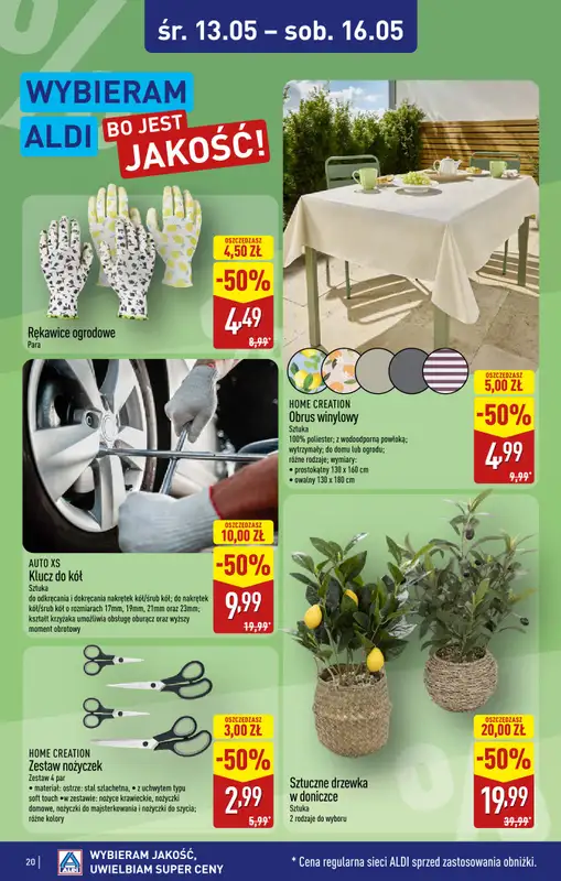 Aldi - gazetka promocyjna Warszawa, ul. Karolkowa 30/10: WIELKIE OTWARCIE już w ŚRODĘ: 13.05! od środy 13.05 do soboty 16.05 - strona 20