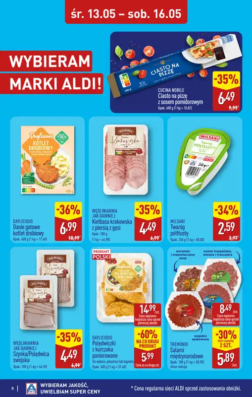 Aldi - gazetka promocyjna Warszawa, ul. Karolkowa 30/10: WIELKIE OTWARCIE już w ŚRODĘ: 13.05! od środy 13.05 do soboty 16.05 - strona 8