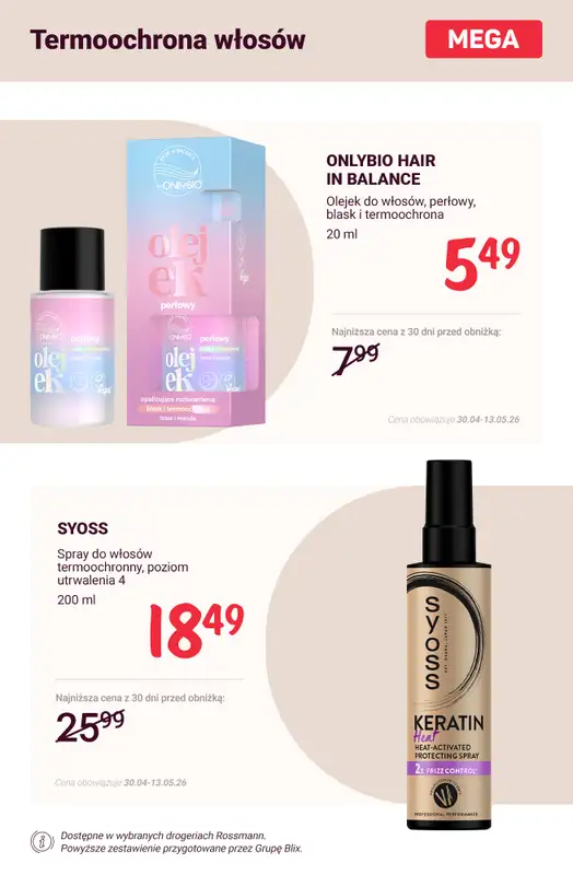 Rossmann - gazetka promocyjna Letni niezbędnik pielęgnacyjny - MEGA ceny! od soboty 09.05 do środy 13.05 - strona 7