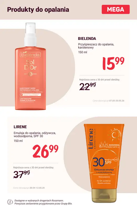 Rossmann - gazetka promocyjna Letni niezbędnik pielęgnacyjny - MEGA ceny! od soboty 09.05 do środy 13.05 - strona 4