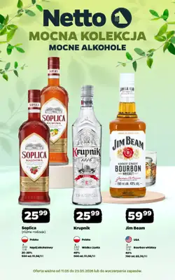 Netto - gazetka promocyjna Mocna Kolekcja - Mocne Alkohole  do soboty 23.05