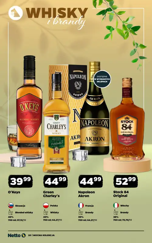 Netto - gazetka promocyjna Mocna Kolekcja - Mocne Alkohole  do soboty 23.05 - strona 20