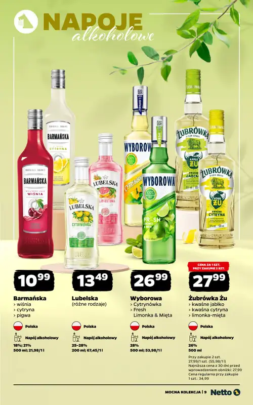 Netto - gazetka promocyjna Mocna Kolekcja - Mocne Alkohole  do soboty 23.05 - strona 9