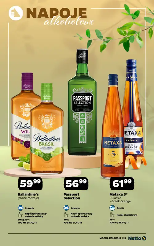 Netto - gazetka promocyjna Mocna Kolekcja - Mocne Alkohole  do soboty 23.05 - strona 21