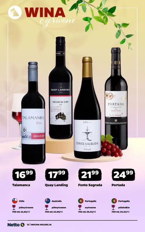 Netto - gazetka promocyjna Mocna Kolekcja - Wina  do soboty 23.05 - strona 12