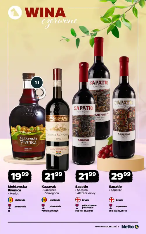 Netto - gazetka promocyjna Mocna Kolekcja - Wina  do soboty 23.05 - strona 9