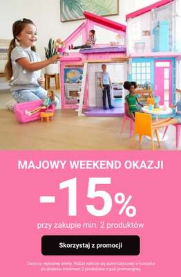 Smyk - gazetka promocyjna -15% przy zakupie min. 2 produktów od piątku 08.05 do poniedziałku 11.05