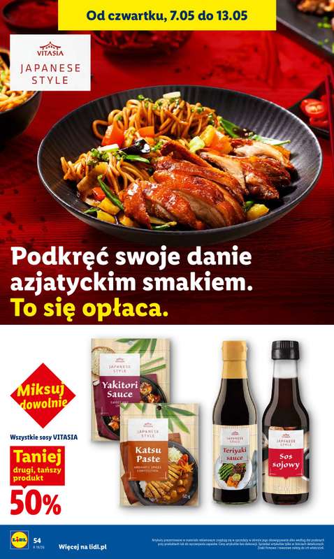 Lidl - gazetka promocyjna Oferta od czwartku od czwartku 07.05 do soboty 09.05 - strona 48
