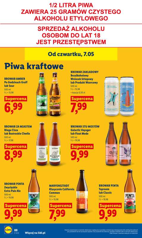 Lidl - gazetka promocyjna Oferta od czwartku od czwartku 07.05 do soboty 09.05 - strona 86