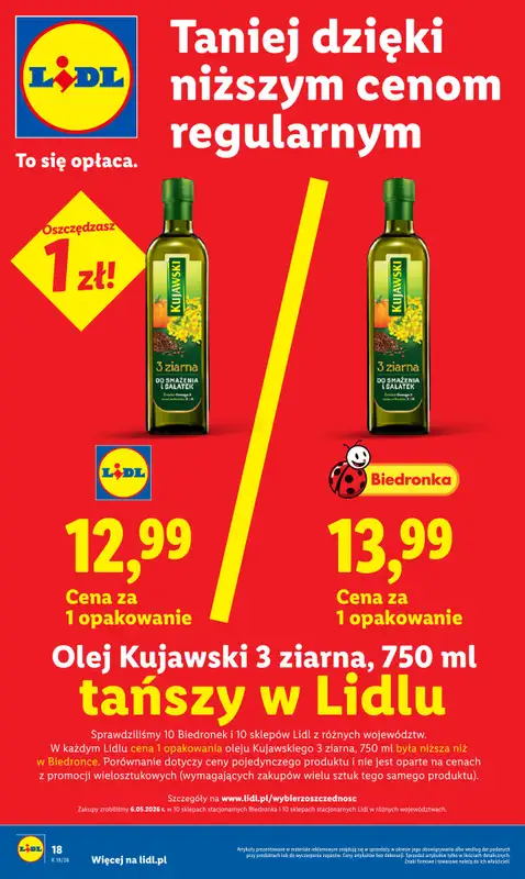 Lidl - gazetka promocyjna Oferta od czwartku od czwartku 07.05 do soboty 09.05 - strona 18