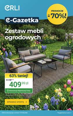 ERLI - gazetka promocyjna Ogród rozkwita okazjami z ERLI! od poniedziałku 11.05 do niedzieli 17.05