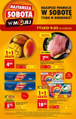 Biedronka - gazetka promocyjna Najtańsza sobota od soboty 09.05 do soboty 09.05