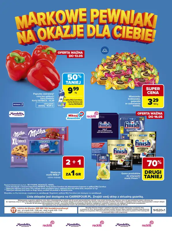 Carrefour - gazetka promocyjna Gazetka Carrefour Łap markowe pewniaki od poniedziałku 11.05 do soboty 23.05 - strona 56