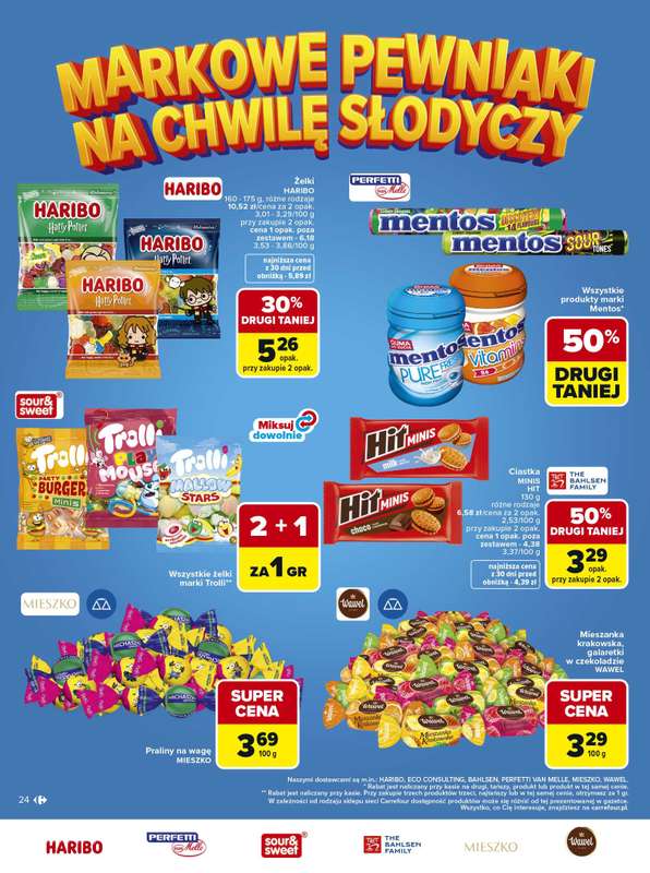 Carrefour - gazetka promocyjna Gazetka Carrefour Łap markowe pewniaki od poniedziałku 11.05 do soboty 23.05 - strona 24
