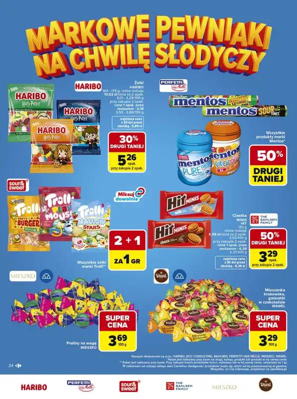 Carrefour - gazetka promocyjna Gazetka Carrefour Łap markowe pewniaki od poniedziałku 11.05 do soboty 23.05 - strona 24