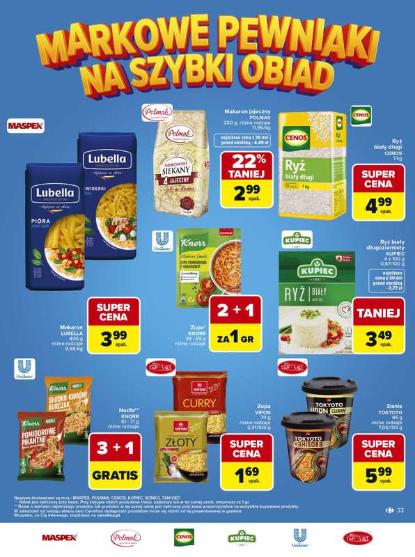 Carrefour - gazetka promocyjna Gazetka Carrefour Łap markowe pewniaki od poniedziałku 11.05 do soboty 23.05 - strona 33
