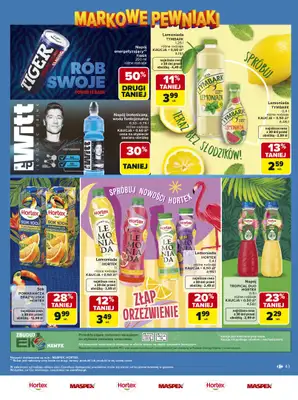 Carrefour - gazetka promocyjna Gazetka Carrefour Łap markowe pewniaki od poniedziałku 11.05 do soboty 23.05 - strona 43