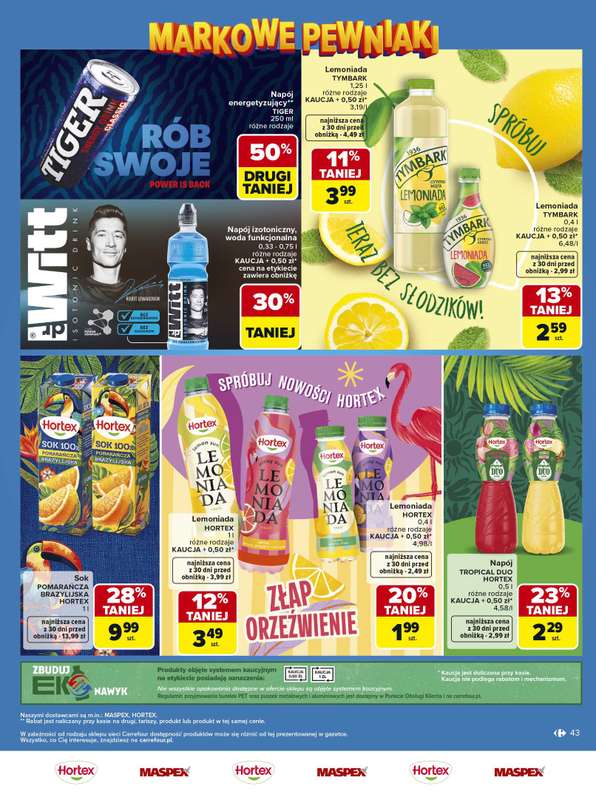 Carrefour - gazetka promocyjna Gazetka Carrefour Łap markowe pewniaki od poniedziałku 11.05 do soboty 23.05 - strona 43