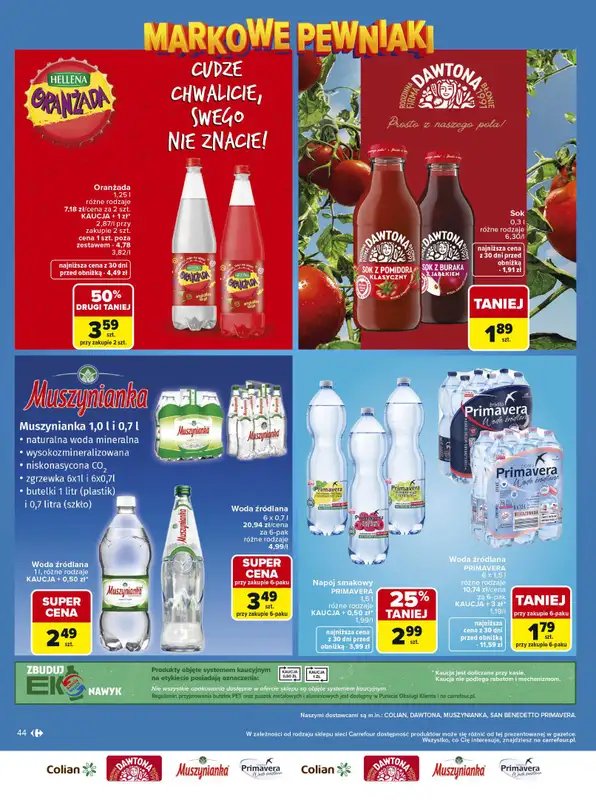 Carrefour - gazetka promocyjna Gazetka Carrefour Łap markowe pewniaki od poniedziałku 11.05 do soboty 23.05 - strona 44