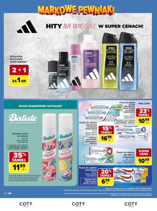 Carrefour - gazetka promocyjna Gazetka Carrefour Łap markowe pewniaki od poniedziałku 11.05 do soboty 23.05 - strona 52