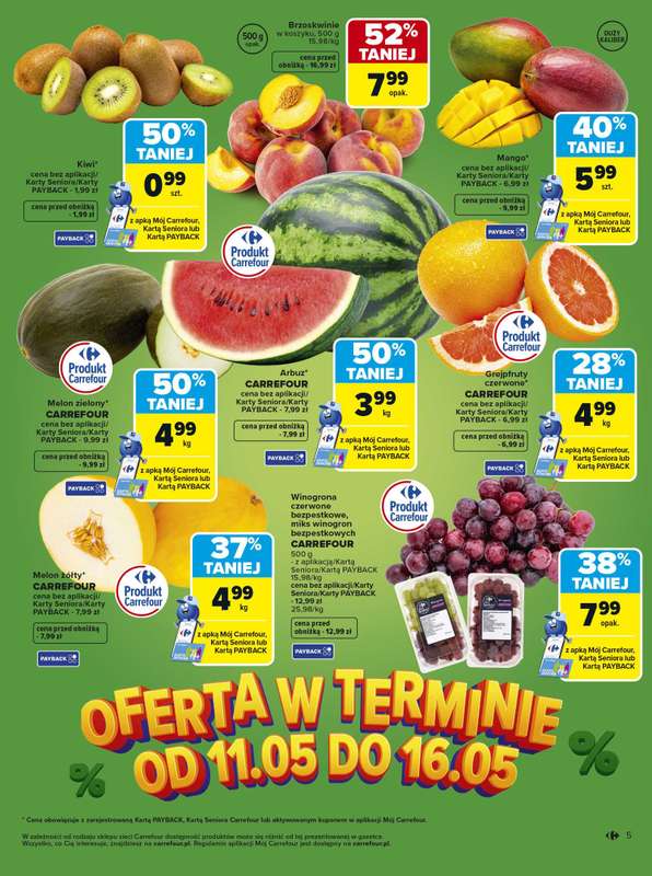 Carrefour - gazetka promocyjna Gazetka Carrefour Łap markowe pewniaki od poniedziałku 11.05 do soboty 23.05 - strona 5
