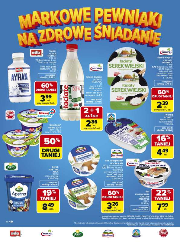 Carrefour - gazetka promocyjna Gazetka Carrefour Łap markowe pewniaki od poniedziałku 11.05 do soboty 23.05 - strona 10