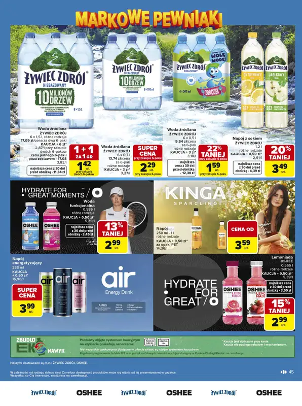 Carrefour - gazetka promocyjna Gazetka Carrefour Łap markowe pewniaki od poniedziałku 11.05 do soboty 23.05 - strona 45