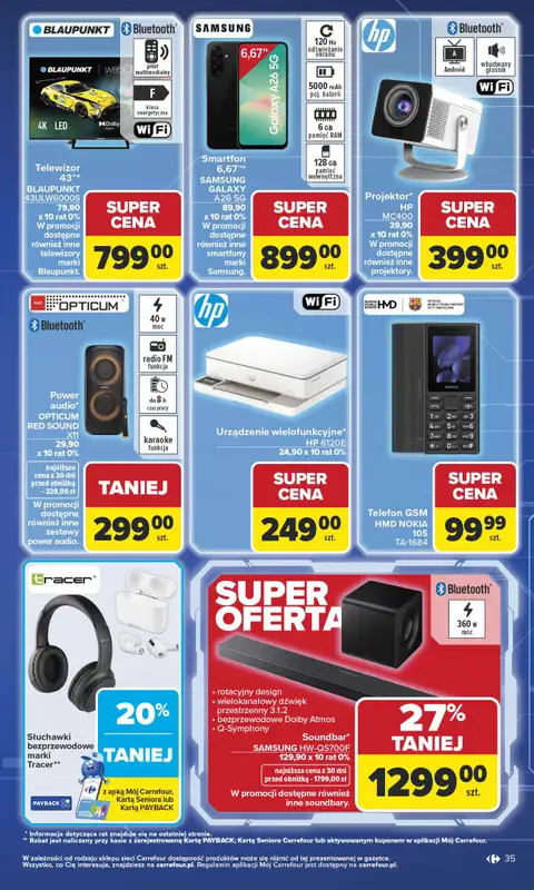 Carrefour - gazetka promocyjna Gazetka Carrefour Łap super okazje od poniedziałku od poniedziałku 11.05 do soboty 23.05 - strona 35