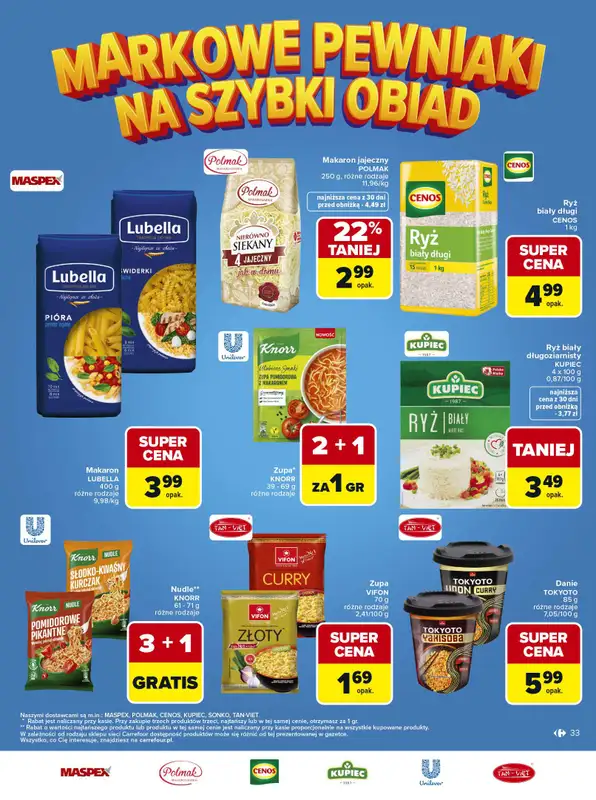 Carrefour Market - gazetka promocyjna Gazetka Carrefour Market Łap markowe pewniaki od poniedziałku 11.05 do soboty 23.05 - strona 33