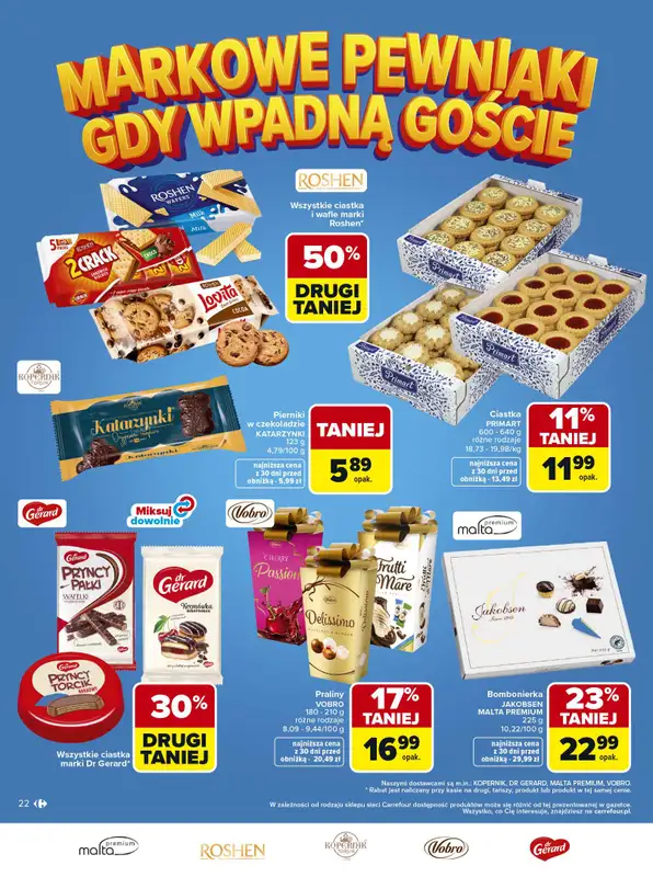 Carrefour Market - gazetka promocyjna Gazetka Carrefour Market Łap markowe pewniaki od poniedziałku 11.05 do soboty 23.05 - strona 22