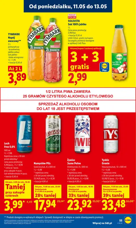 Lidl - gazetka promocyjna Oferta od poniedziałku od poniedziałku 11.05 do środy 13.05 - strona 55