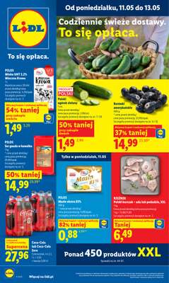 Lidl - gazetka promocyjna Oferta od poniedziałku od poniedziałku 11.05 do środy 13.05