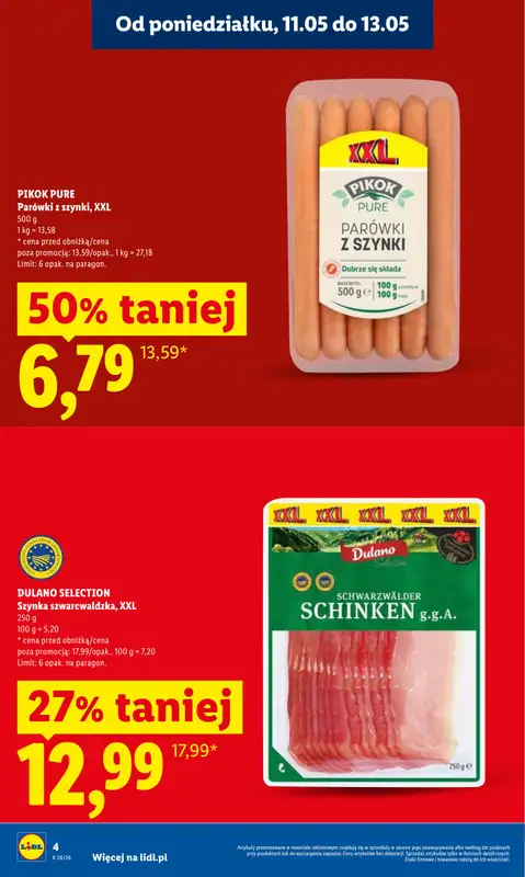 Lidl - gazetka promocyjna Oferta od poniedziałku od poniedziałku 11.05 do środy 13.05 - strona 4
