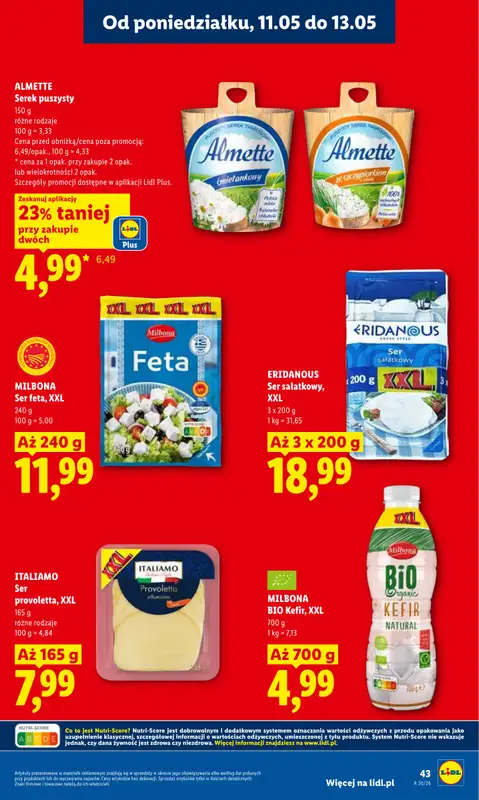 Lidl - gazetka promocyjna Oferta od poniedziałku od poniedziałku 11.05 do środy 13.05 - strona 43