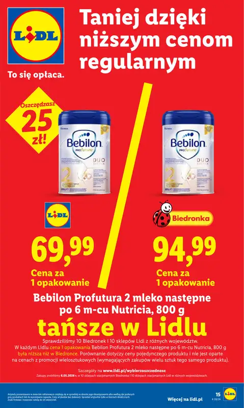 Lidl - gazetka promocyjna Oferta od poniedziałku od poniedziałku 11.05 do środy 13.05 - strona 15