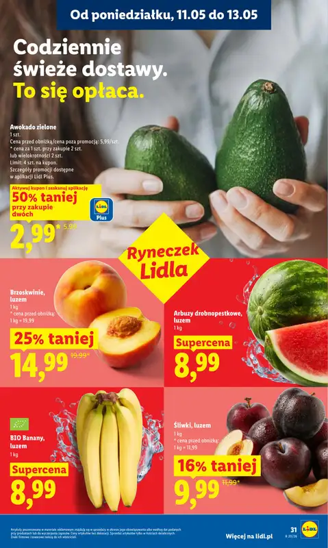 Lidl - gazetka promocyjna Oferta od poniedziałku od poniedziałku 11.05 do środy 13.05 - strona 31