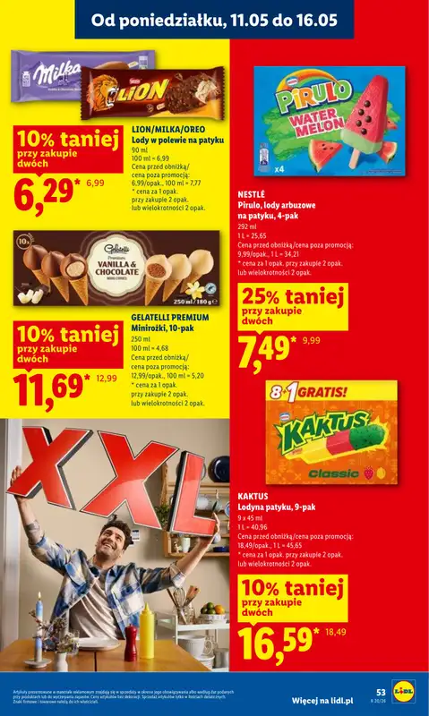 Lidl - gazetka promocyjna Oferta od poniedziałku od poniedziałku 11.05 do środy 13.05 - strona 53