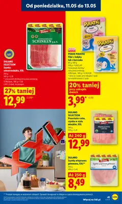 Lidl - gazetka promocyjna Oferta od poniedziałku od poniedziałku 11.05 do środy 13.05 - strona 41