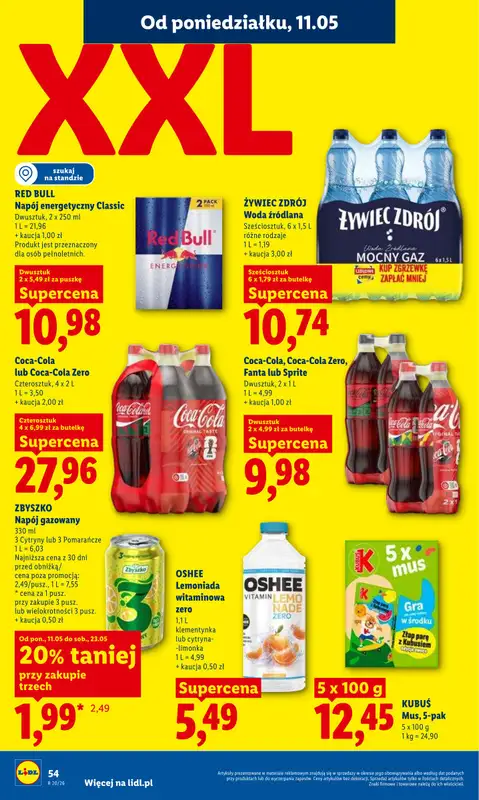 Lidl - gazetka promocyjna Oferta od poniedziałku od poniedziałku 11.05 do środy 13.05 - strona 54