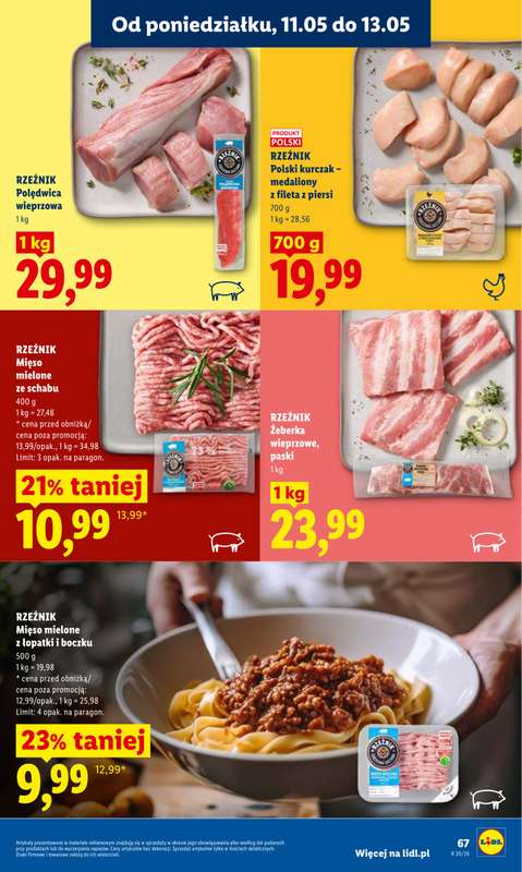 Lidl - gazetka promocyjna Oferta od poniedziałku od poniedziałku 11.05 do środy 13.05 - strona 67