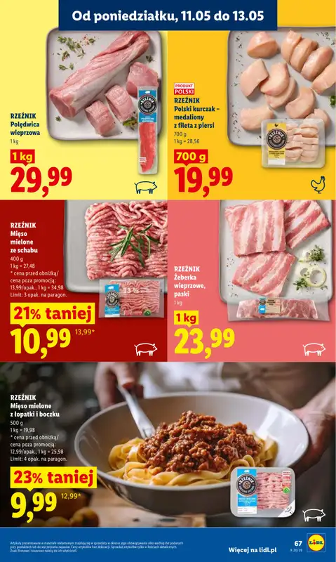 Lidl - gazetka promocyjna Oferta od poniedziałku od poniedziałku 11.05 do środy 13.05 - strona 67