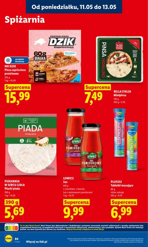 Lidl - gazetka promocyjna Oferta od poniedziałku od poniedziałku 11.05 do środy 13.05 - strona 86