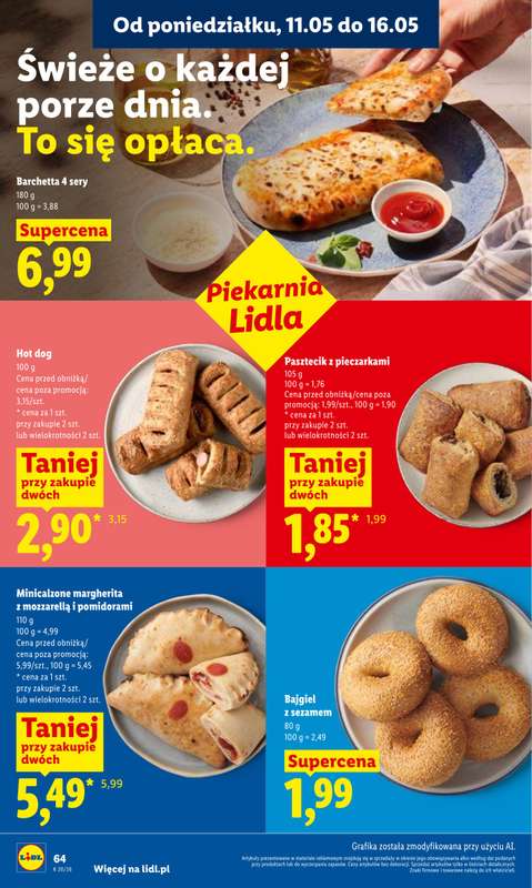 Lidl - gazetka promocyjna Oferta od poniedziałku od poniedziałku 11.05 do środy 13.05 - strona 64